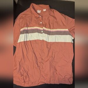 Striped Button-Up Shirt